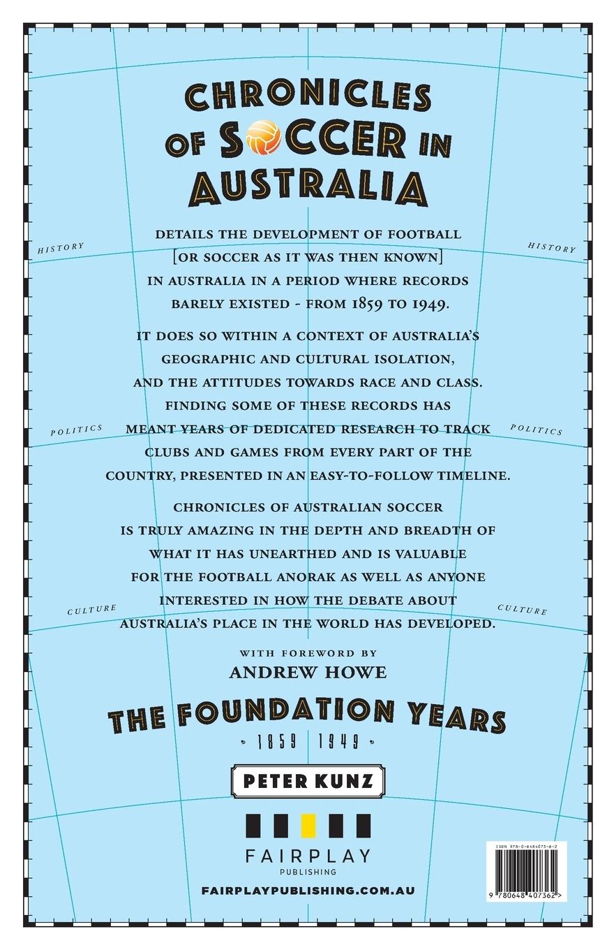 Rückseitencover Chronicles of Australian Soccer