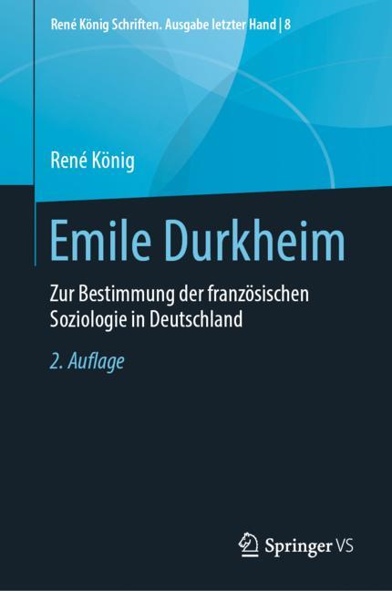 Vorderes Coverbild (hohe Qualität) Emile Durkheim
