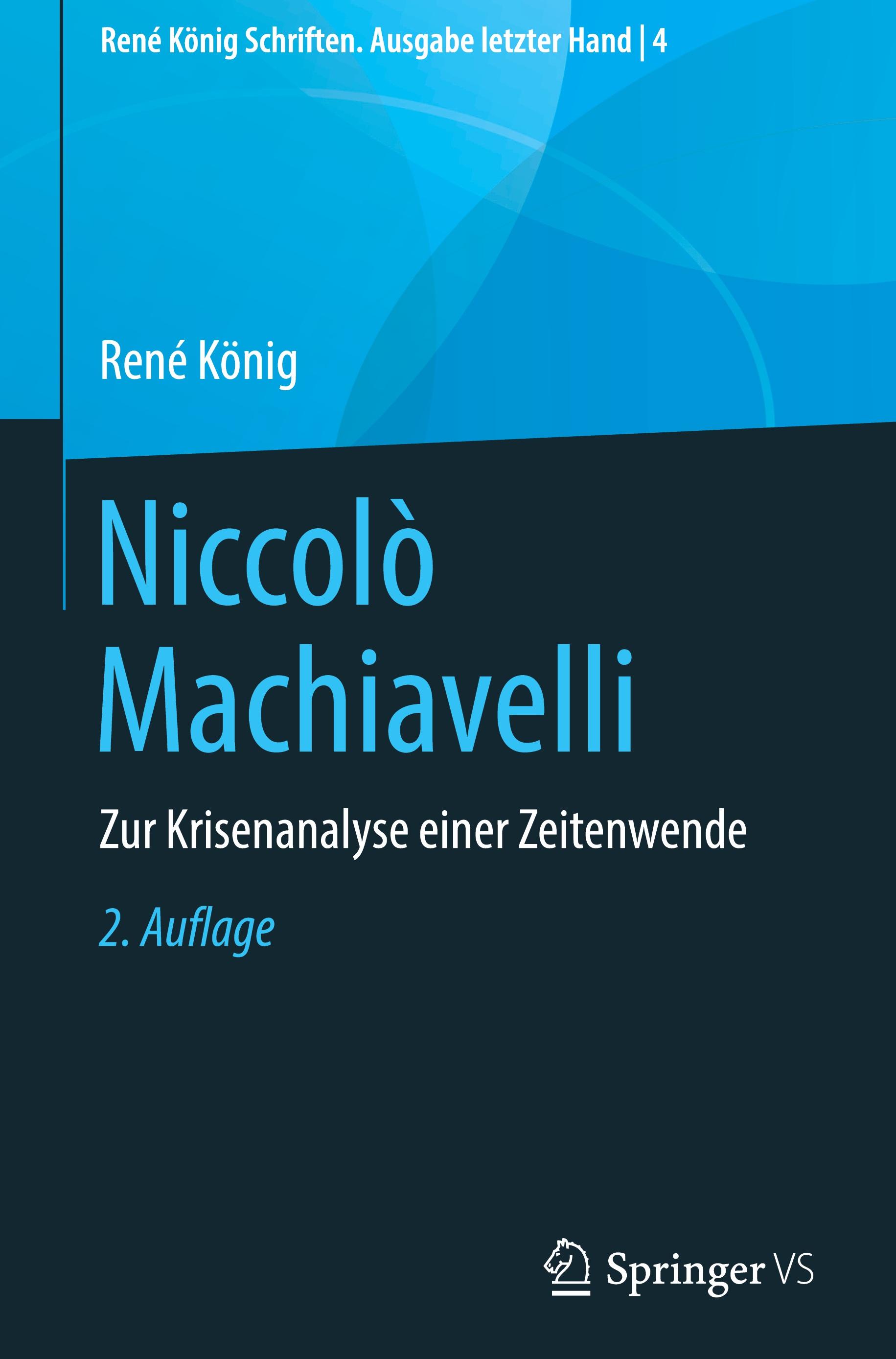 Vorderes Coverbild Niccolò Machiavelli