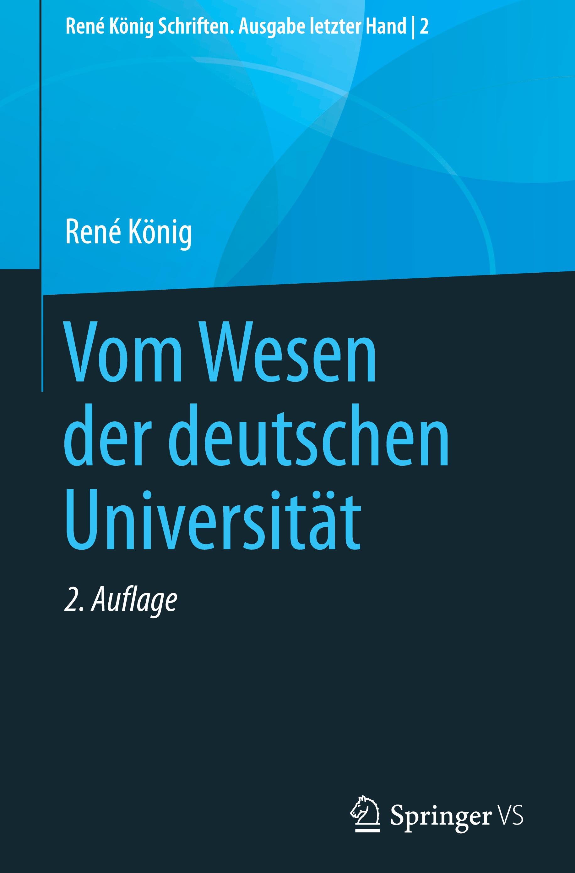 Vorderes Coverbild Vom Wesen der deutschen Universität