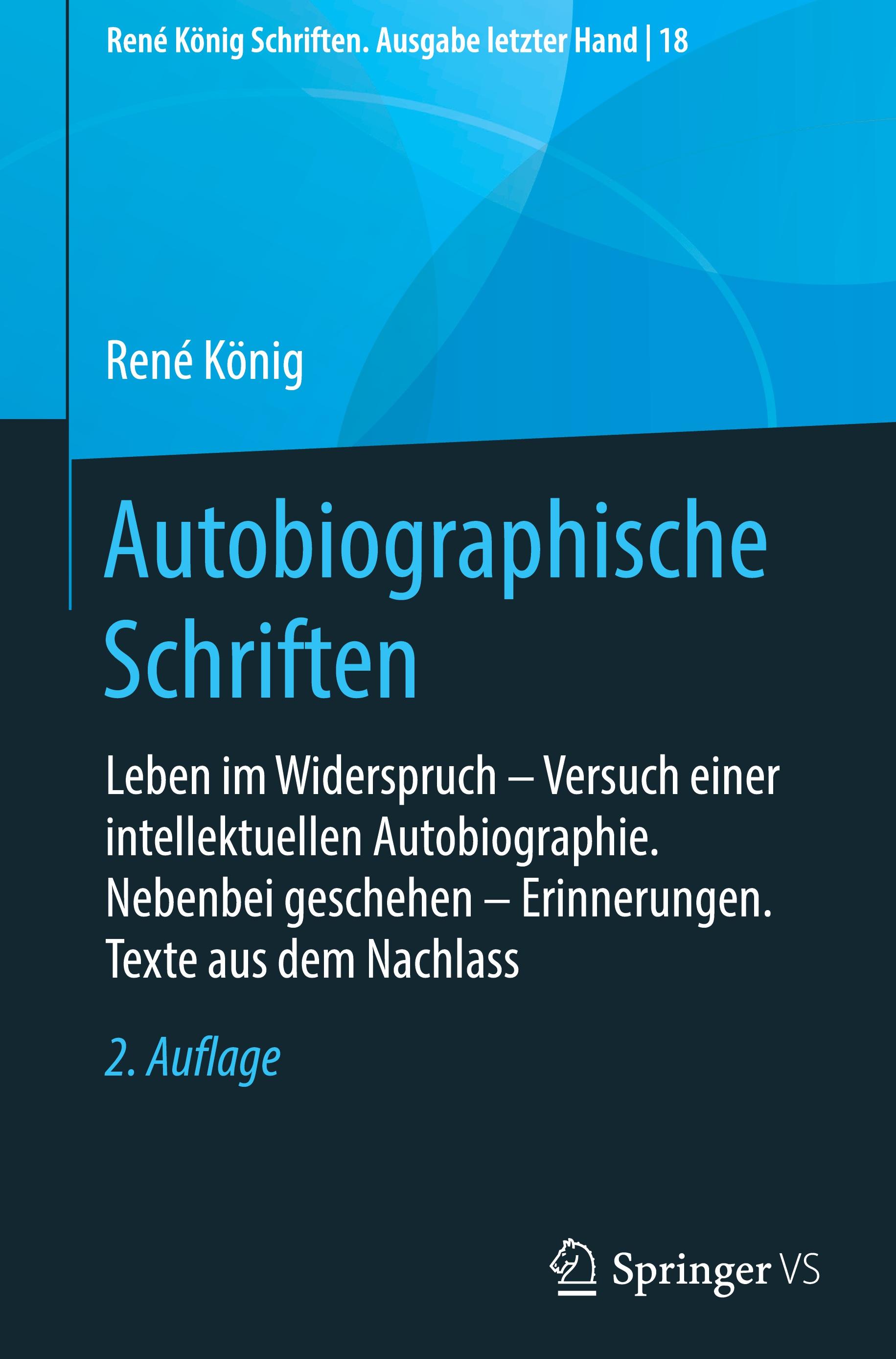 Vorderes Coverbild Autobiographische Schriften