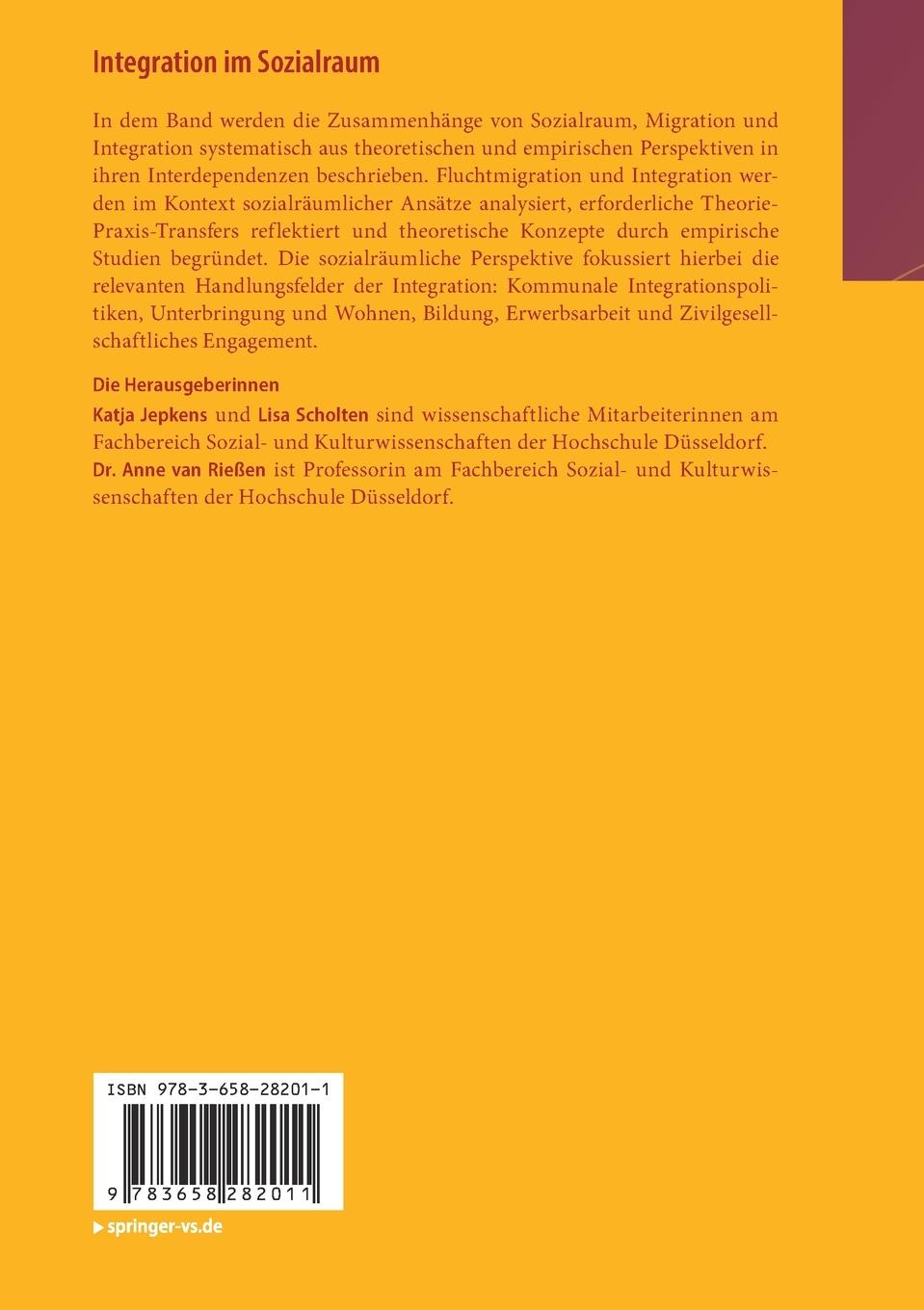 Rückseitencover Integration im Sozialraum