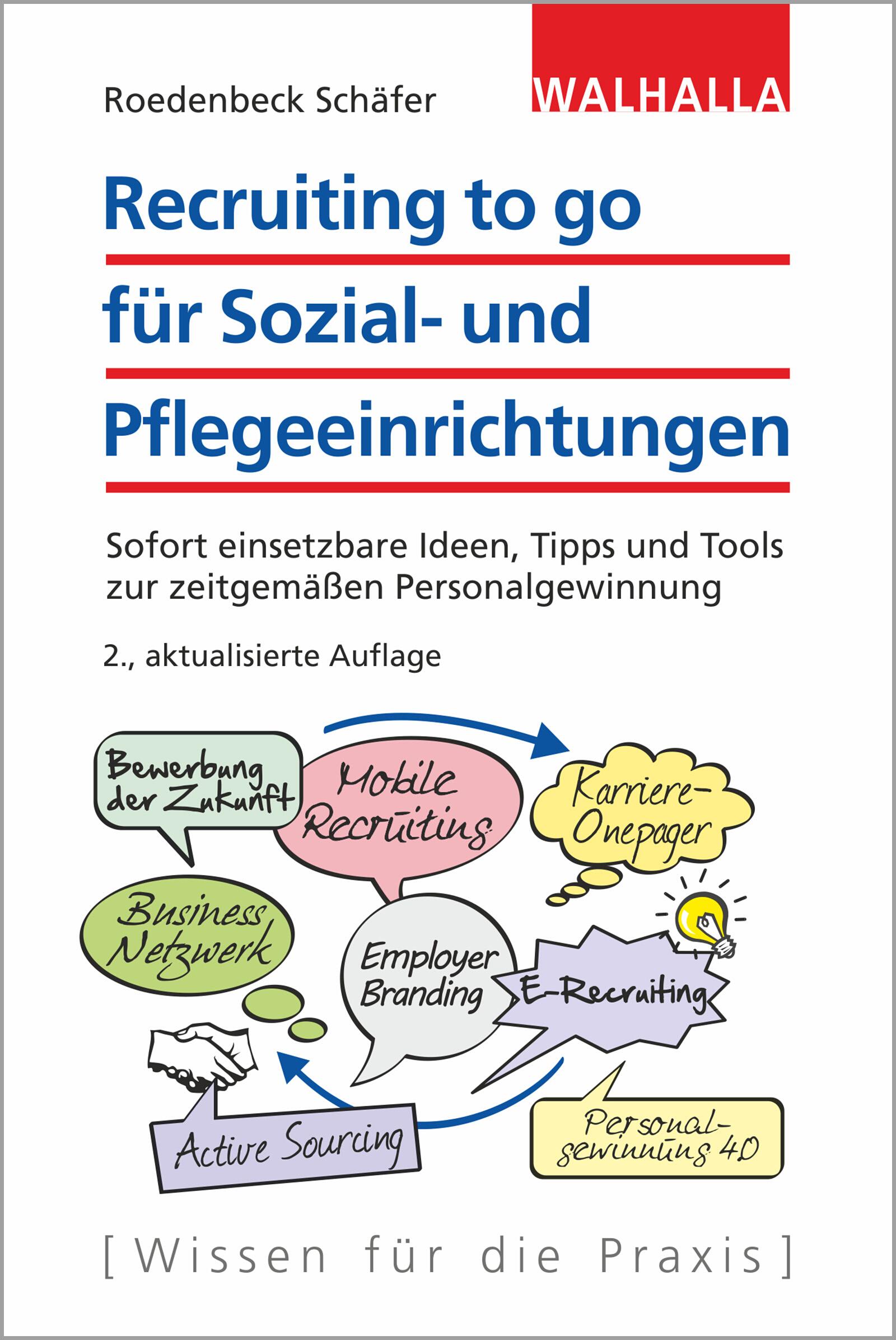 Vorderes Coverbild Recruiting to go für Sozial- und Pflegeeinrichtungen