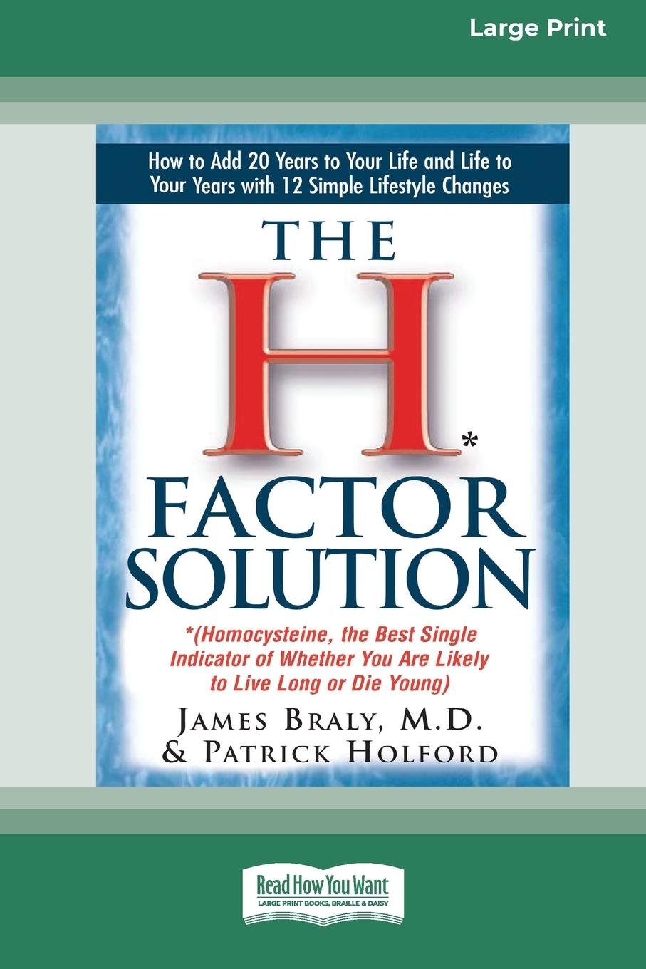 Vorderes Coverbild The H Factor Solution (16pt Large Edition)
