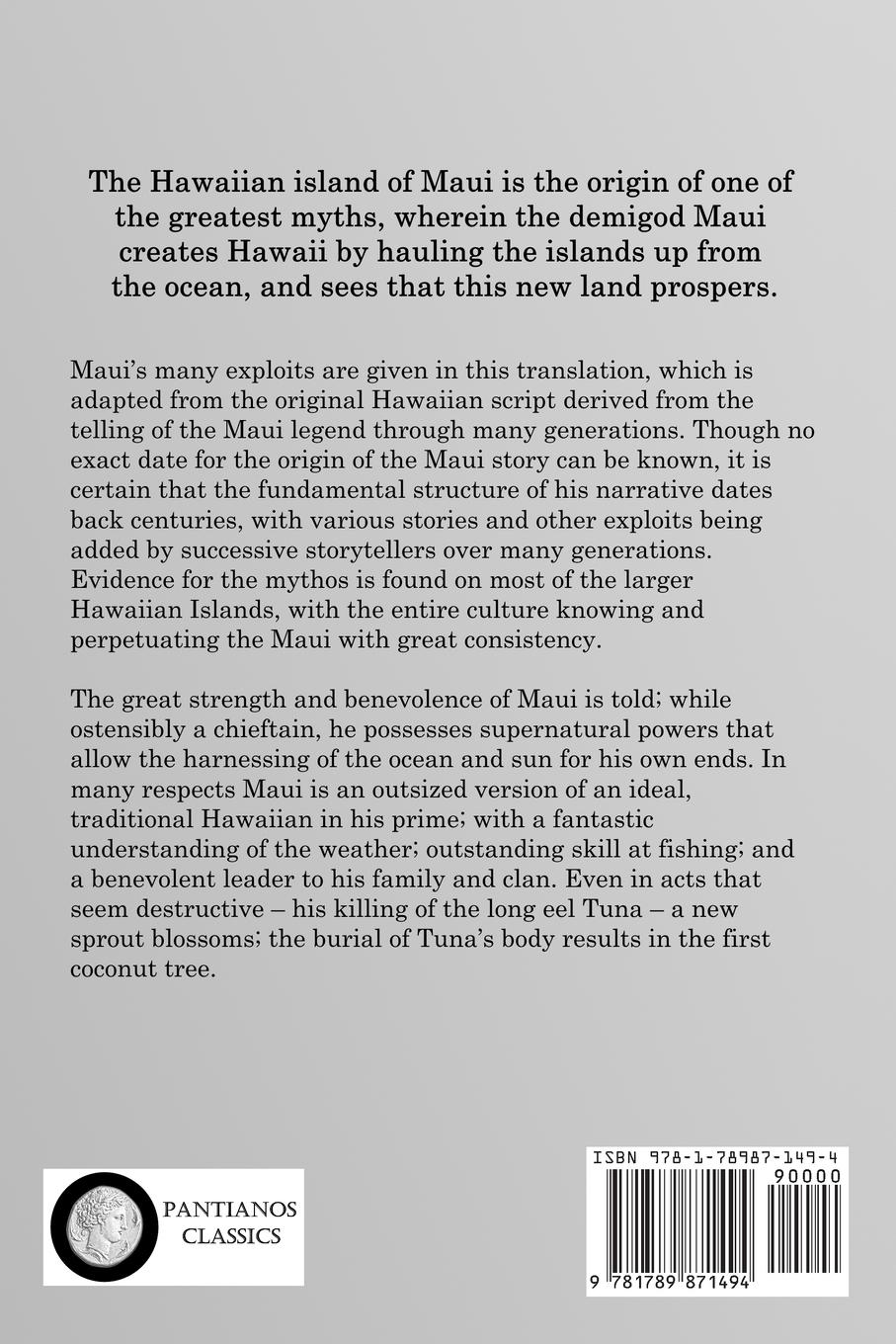 Rückseitencover Legends of Maui