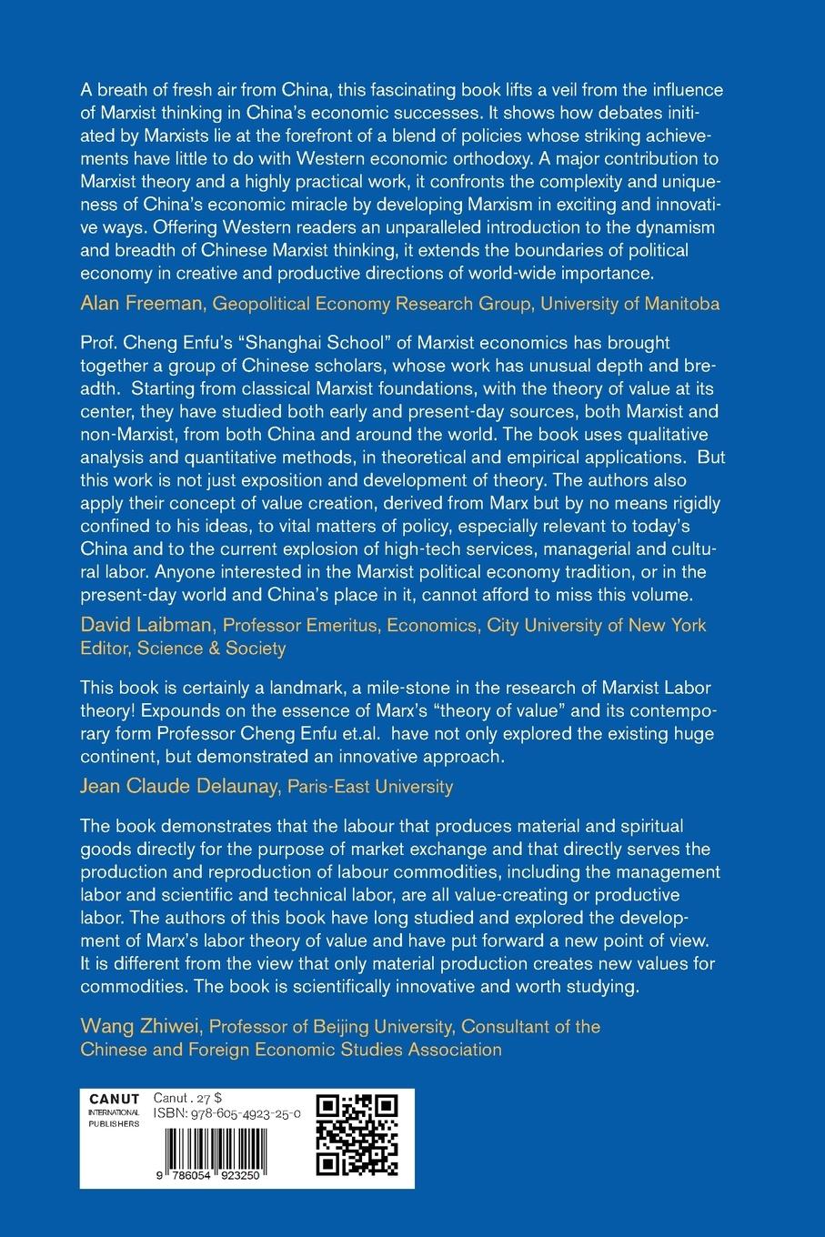 Rückseitencover The Creation of Value by Living Labour