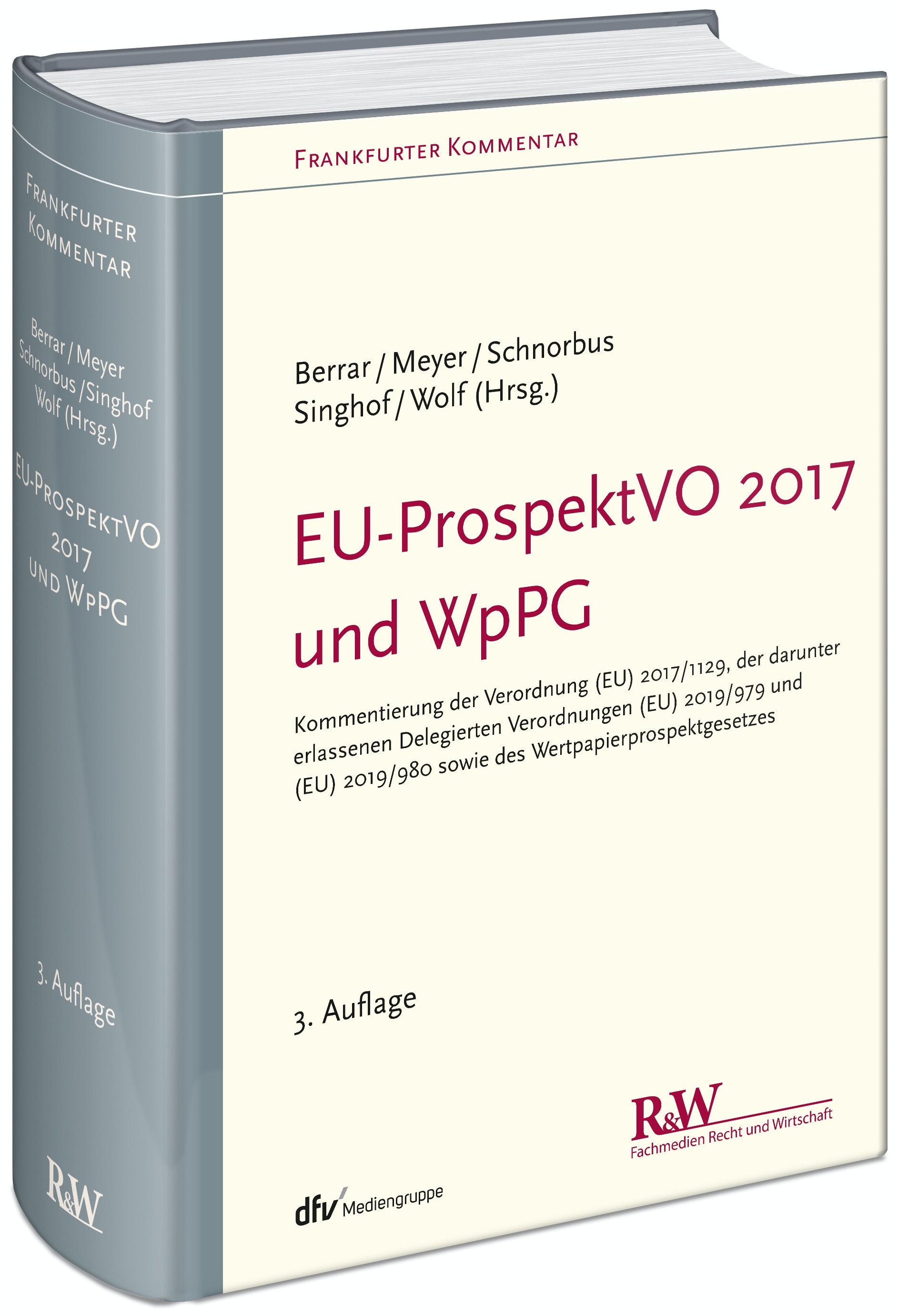 Vorderes Coverbild EU-ProspektVO 2017 und WpPG