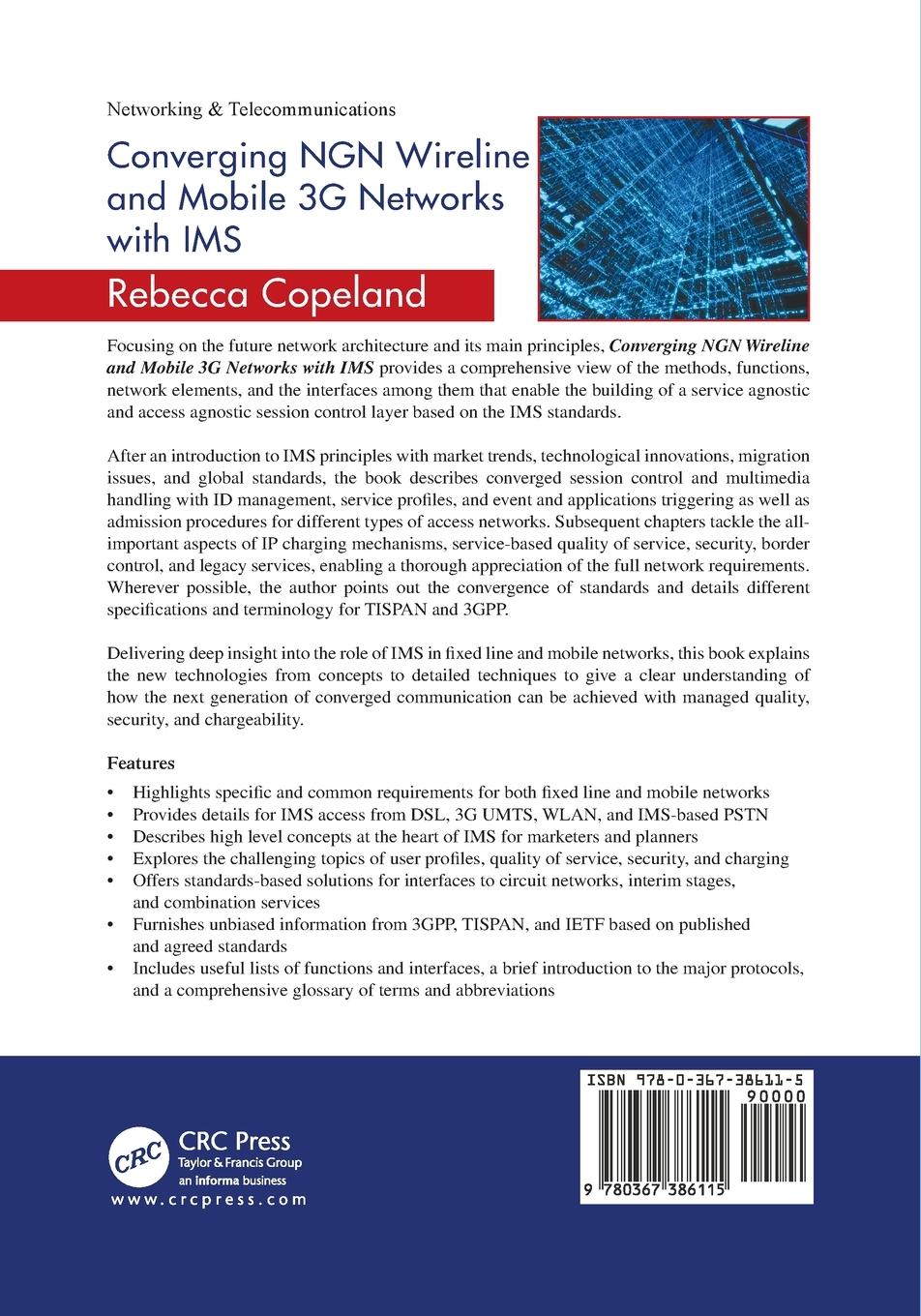 Rückseitencover Converging NGN Wireline and Mobile 3G Networks with IMS