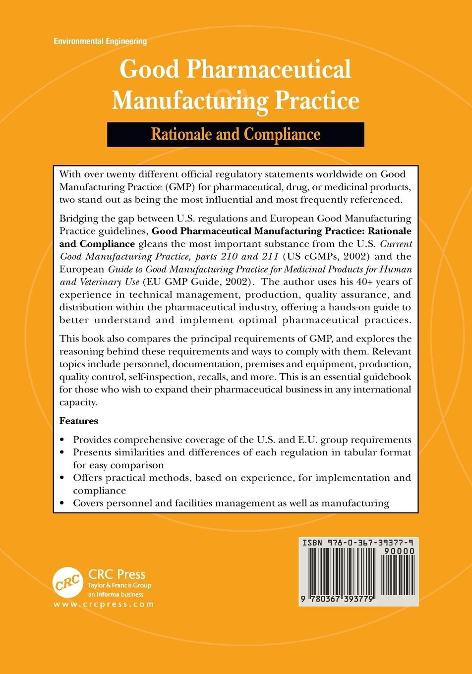 Rückseitencover Good Pharmaceutical Manufacturing Practice