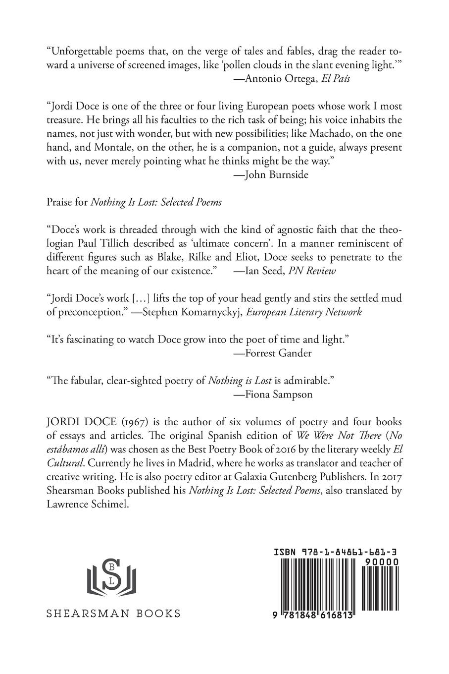 Rückseitencover We Were Not There