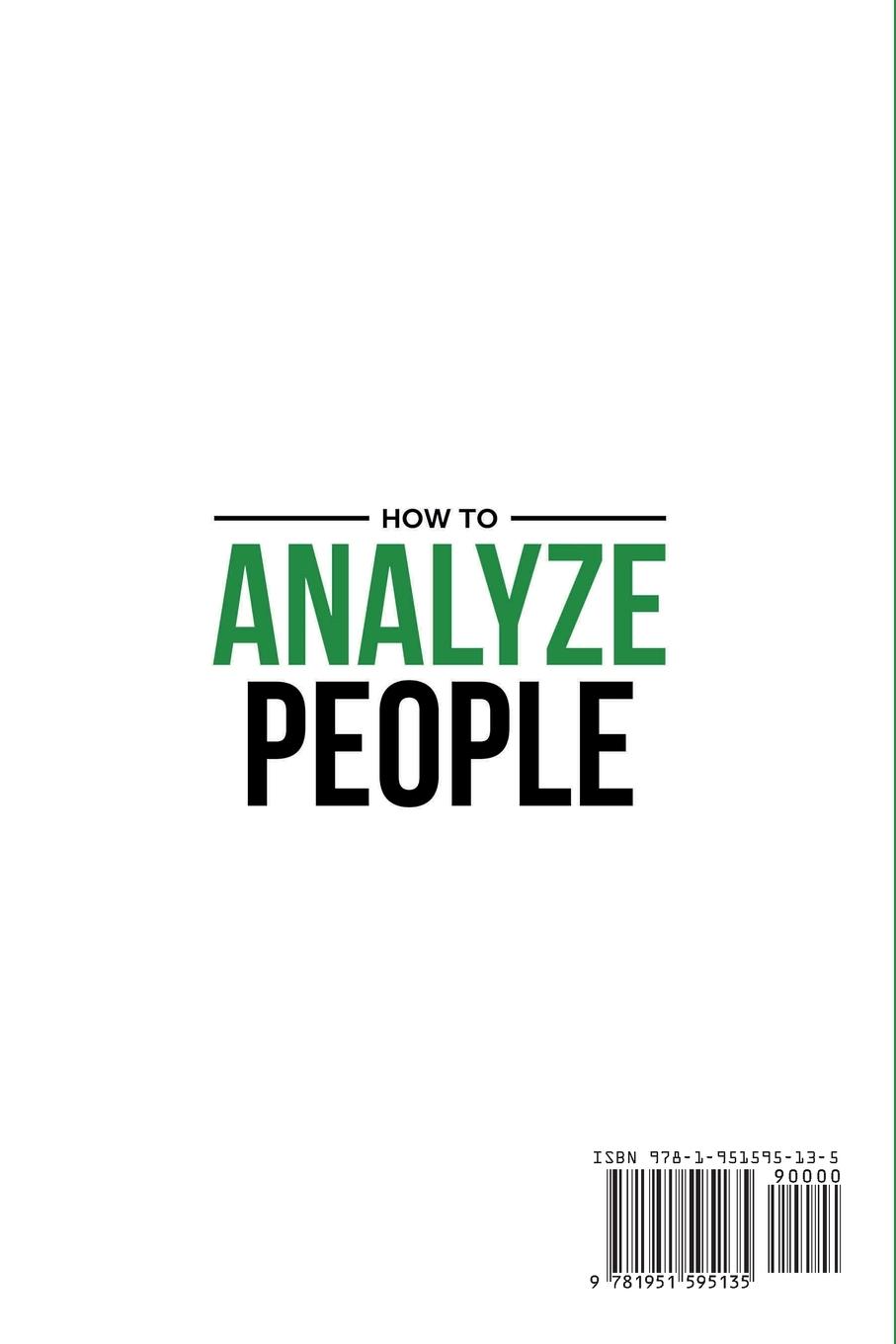 Rückseitencover How to Analyze People