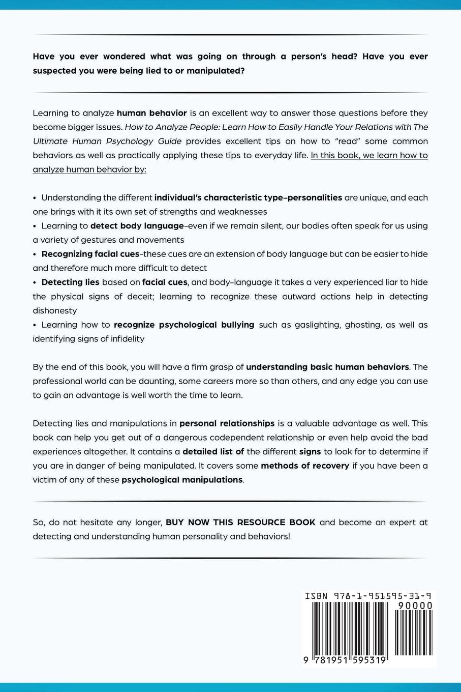 Rückseitencover How to Analyze People