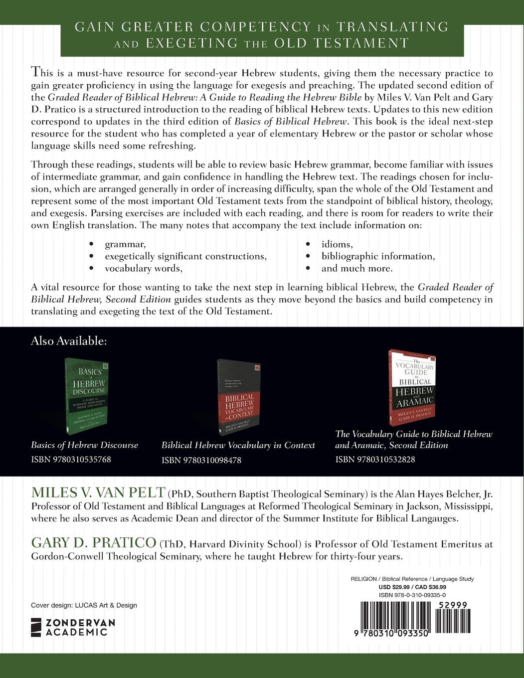 Rückseitencover A Graded Reader of Biblical Hebrew, Second Edition