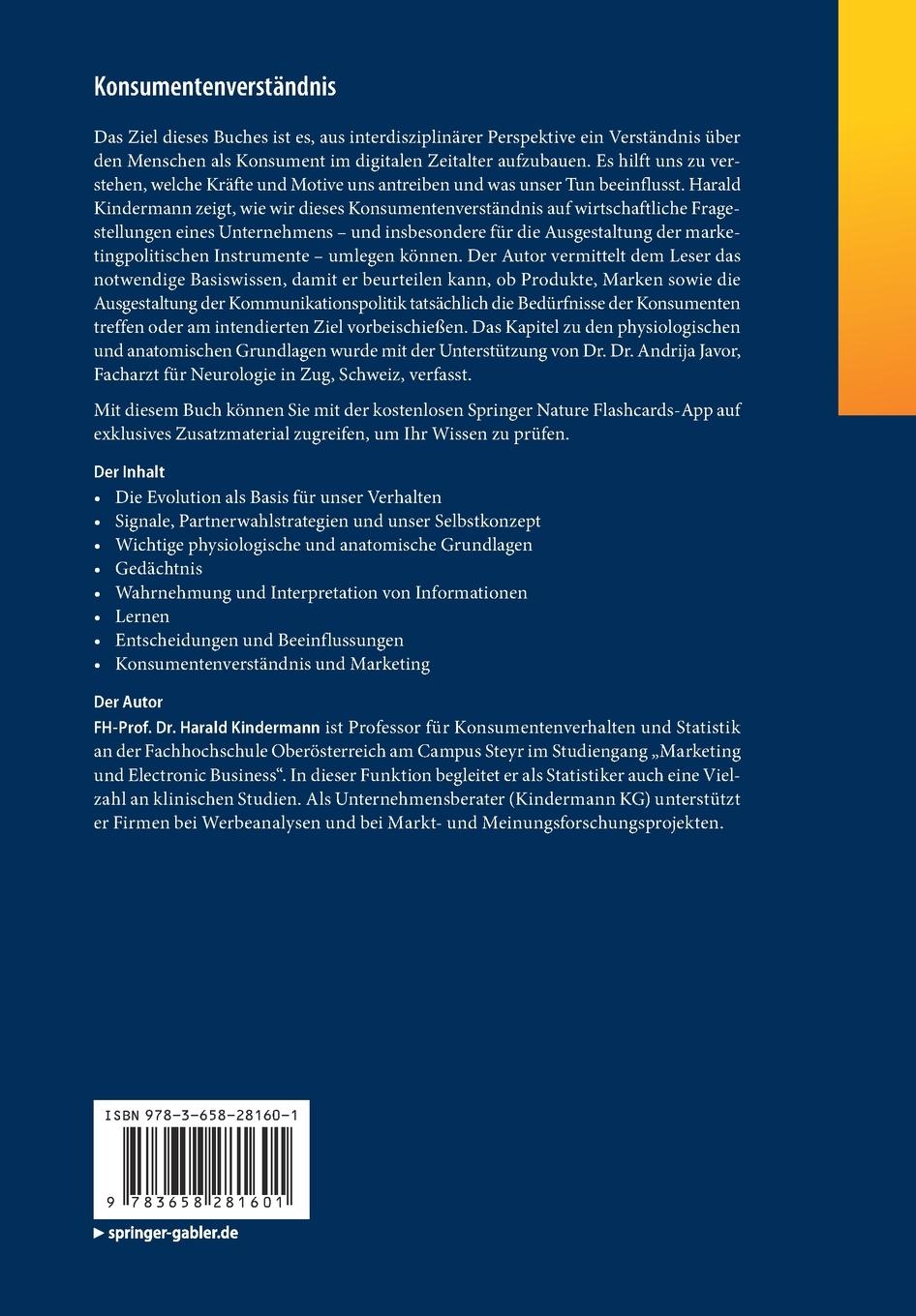 Rückseitencover Konsumentenverständnis