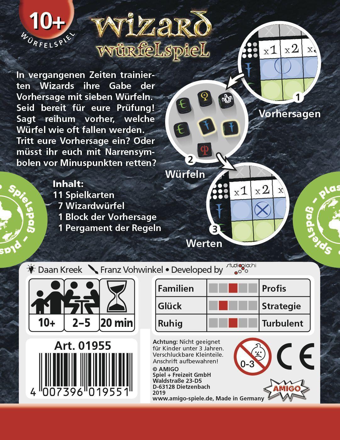 Beispielinhalt (Bild) Wizard Würfelspiel