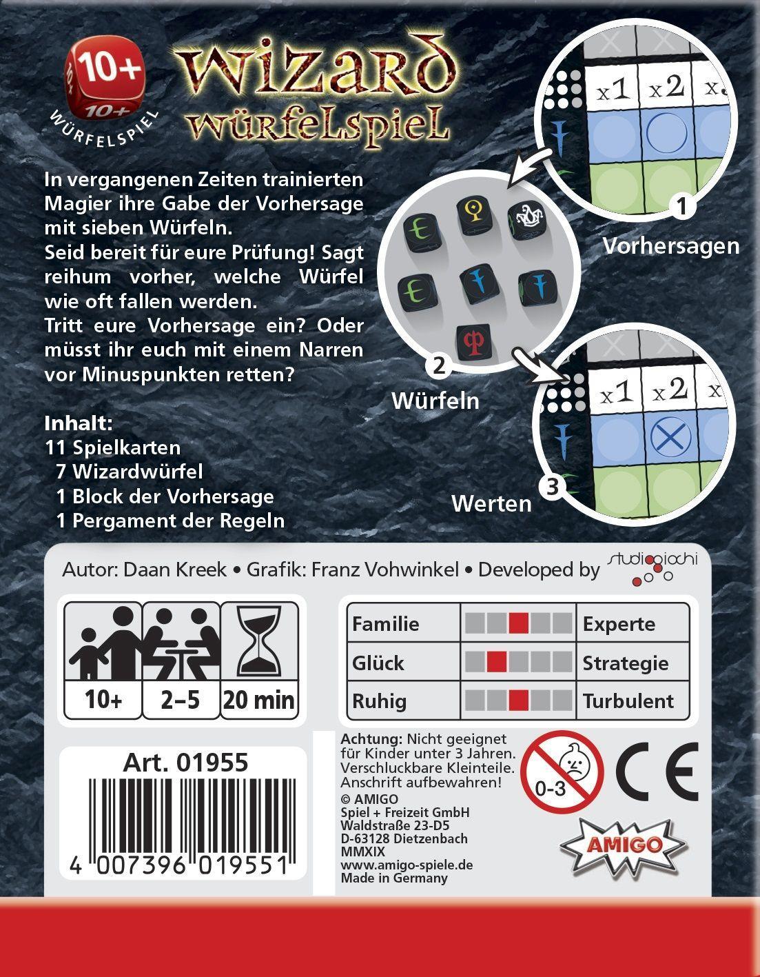 Beispielinhalt (Bild) Wizard Würfelspiel