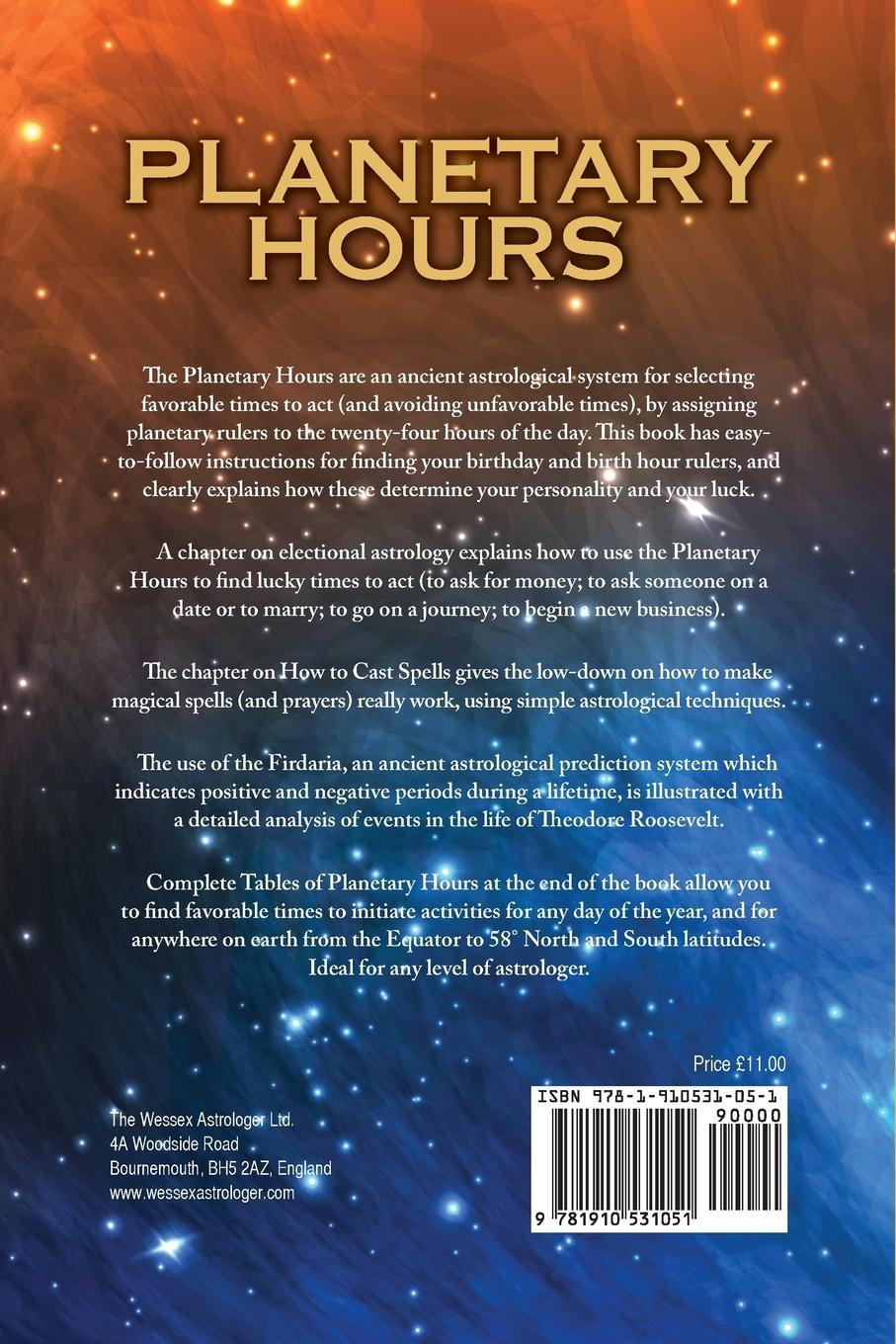 Rückseitencover Planetary Hours