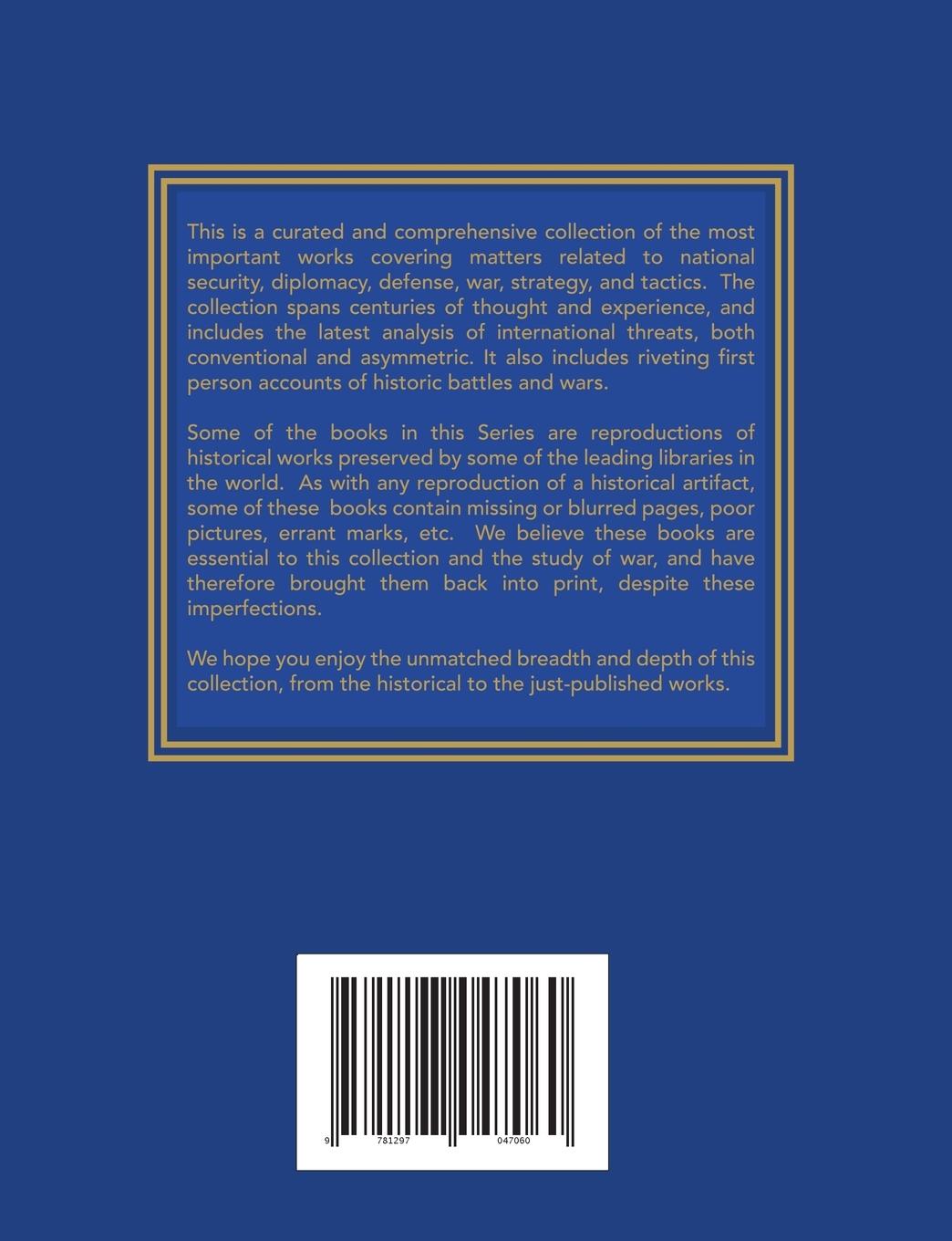 Rückseitencover Manual of the War Plans Division of the General Staff - War College Series
