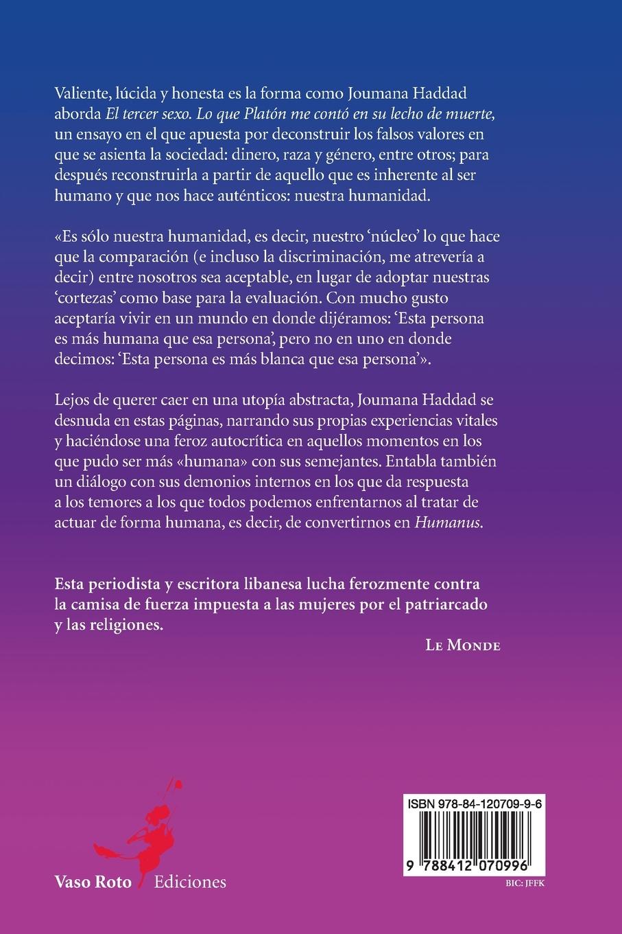 Rückseitencover El tercer sexo