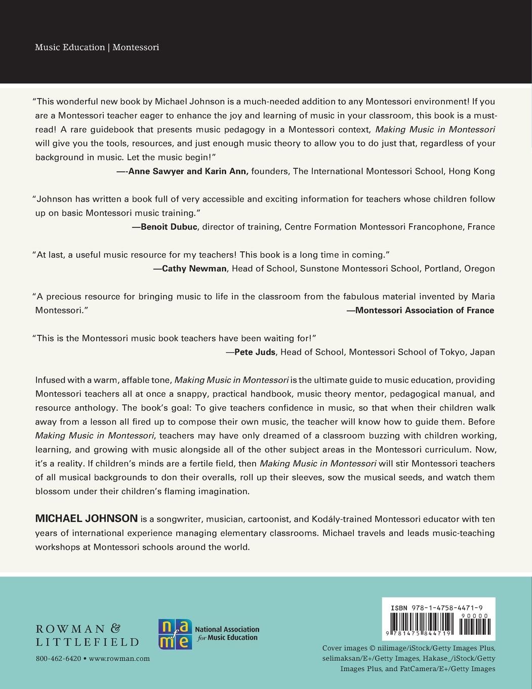 Rückseitencover Making Music in Montessori