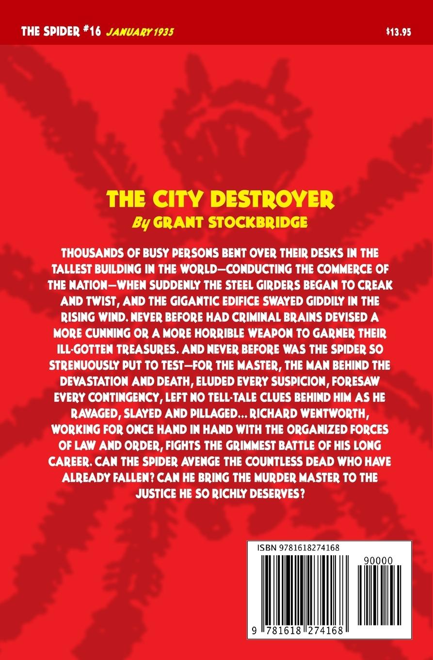 Rückseitencover The Spider #16: The City Destroyer