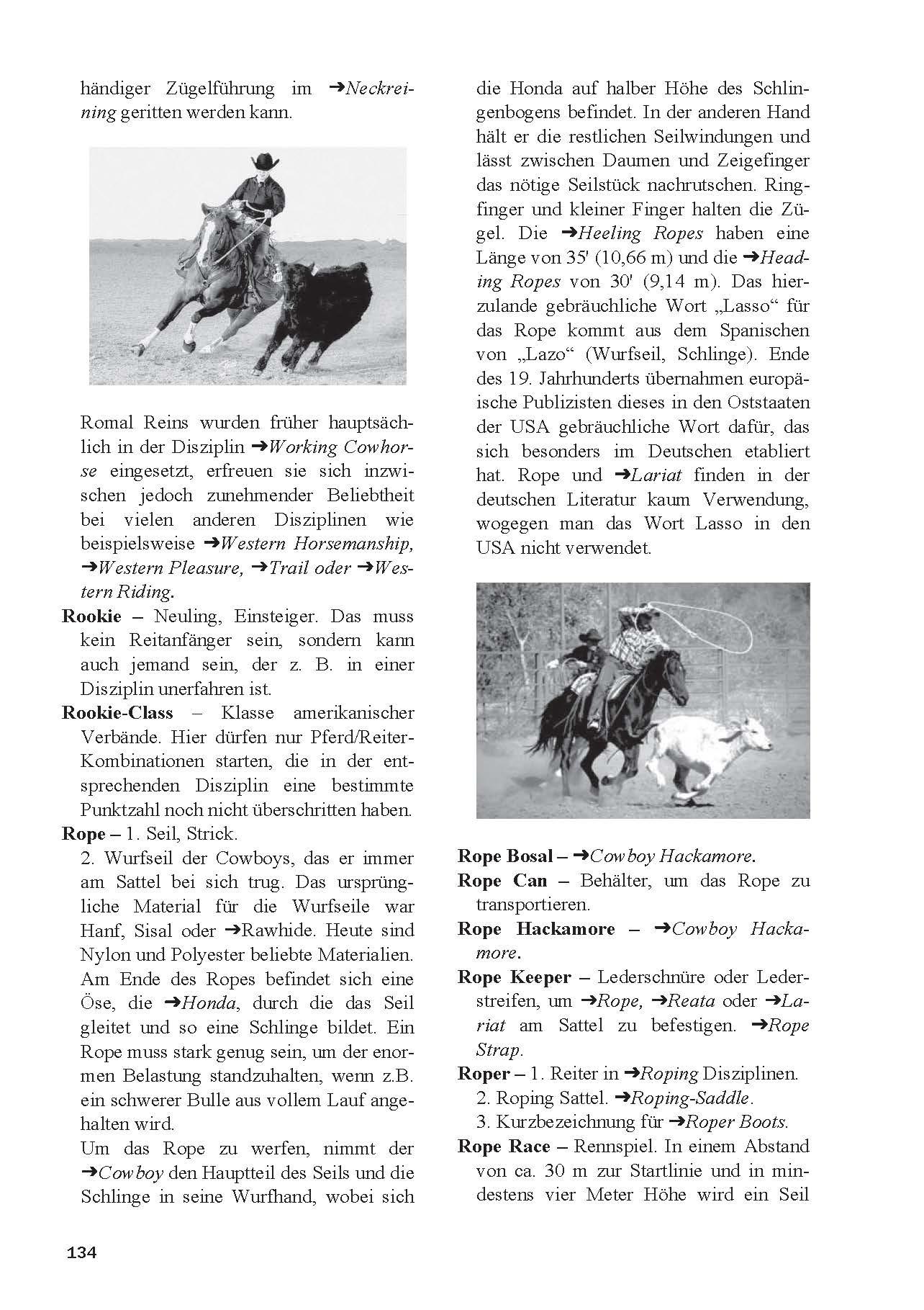 Beispielinhalt (Bild) Lexikon Westernreiten