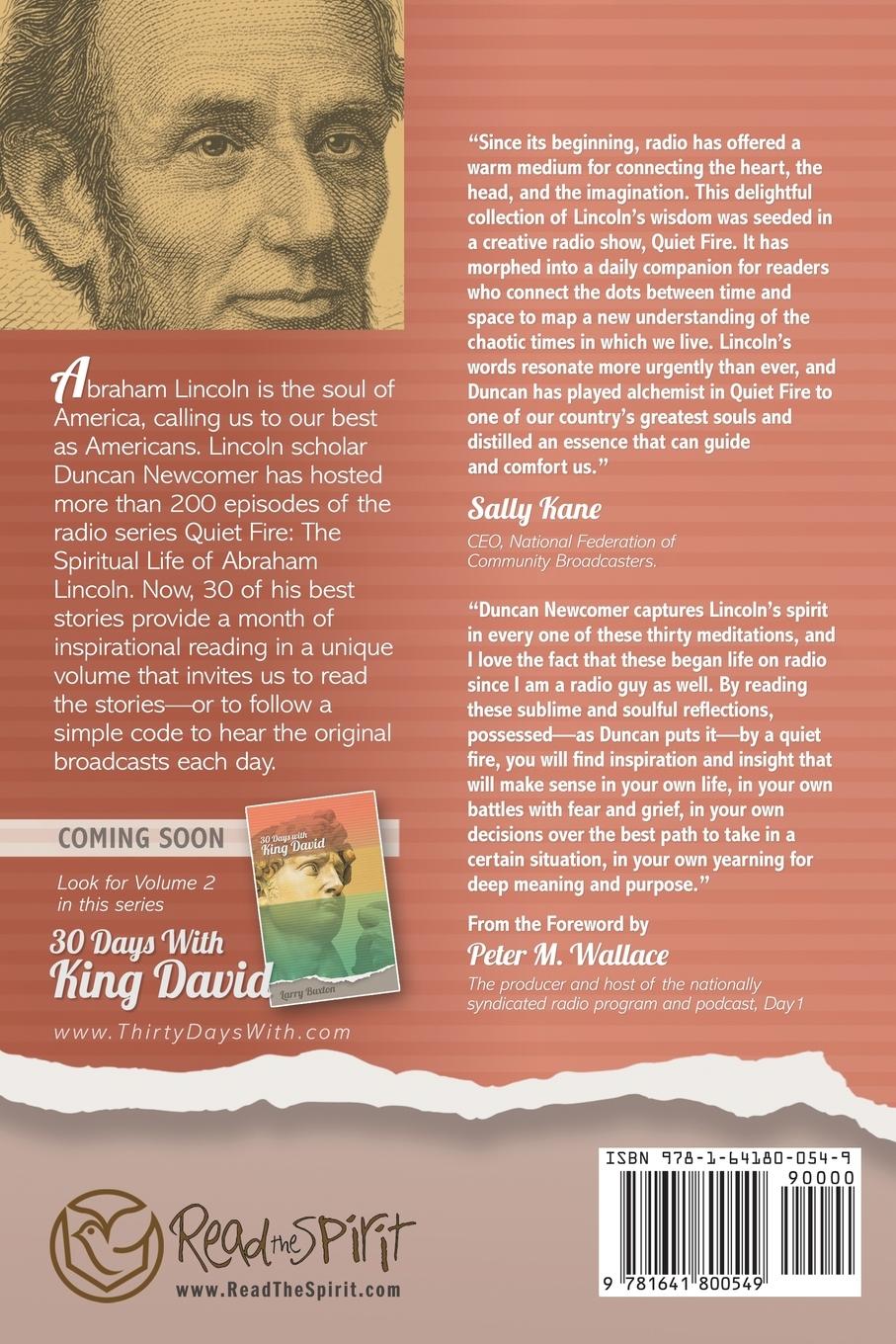 Rückseitencover Thirty Days With Abraham Lincoln