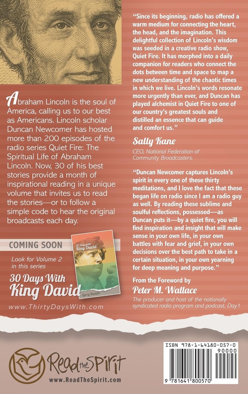 Rückseitencover Thirty Days With Abraham Lincoln