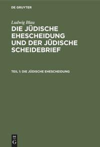 Vorderes Coverbild Die jüdische Ehescheidung