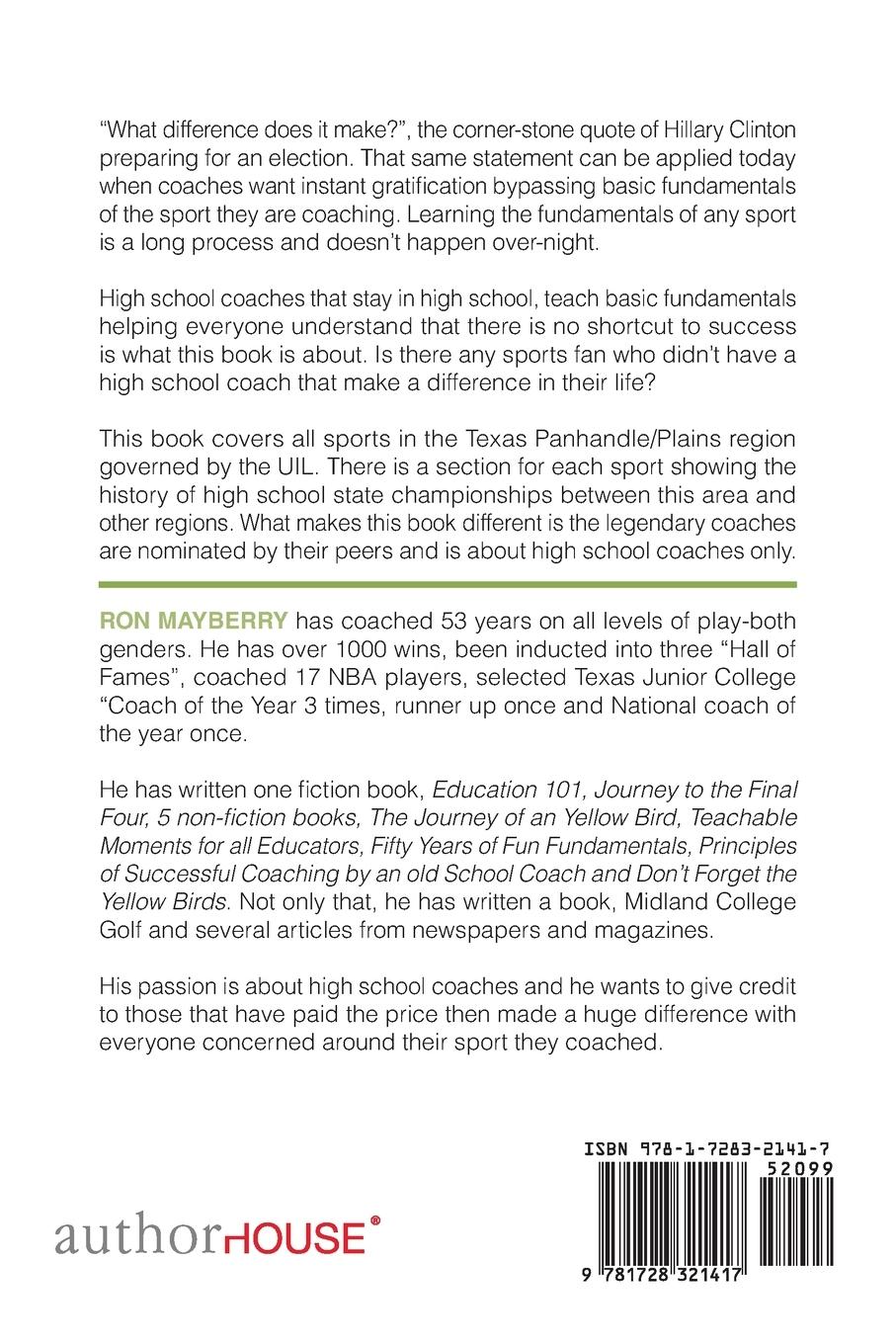 Rückseitencover Less We Forget-High School Coaching