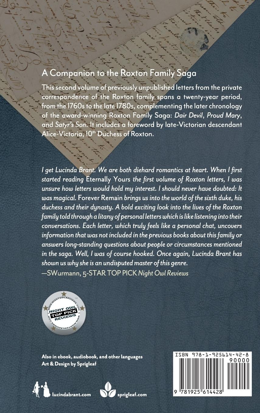 Rückseitencover Forever Remain