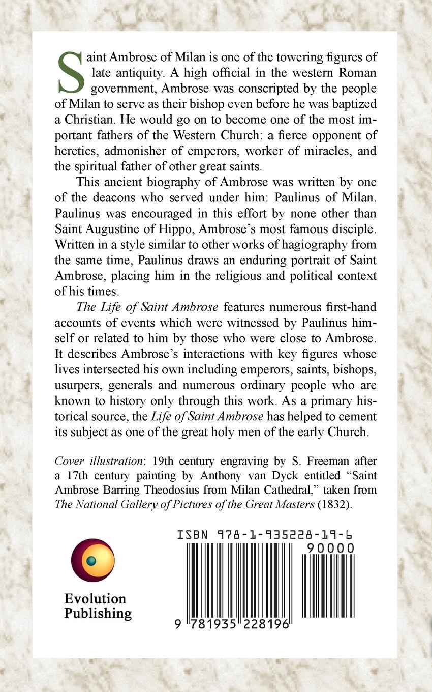 Rückseitencover The Life of Saint Ambrose
