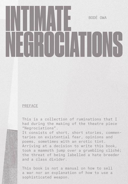 Vorderes Coverbild Intimate Negrociations