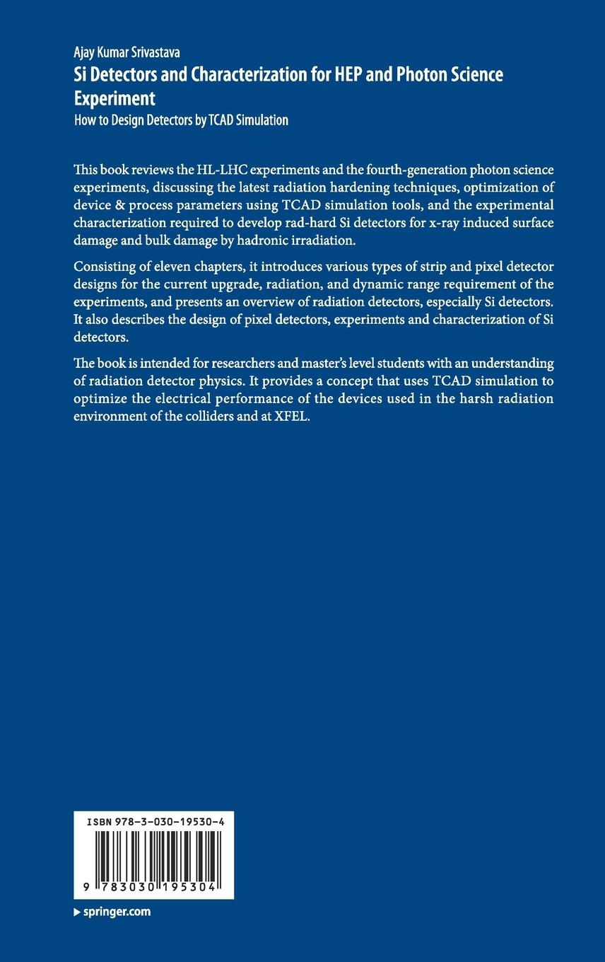 Rückseitencover Si Detectors and Characterization for HEP and Photon Science Experiment