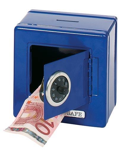 Vorderes Coverbild Metalltresor als Spardose mit Kombinationsschloss