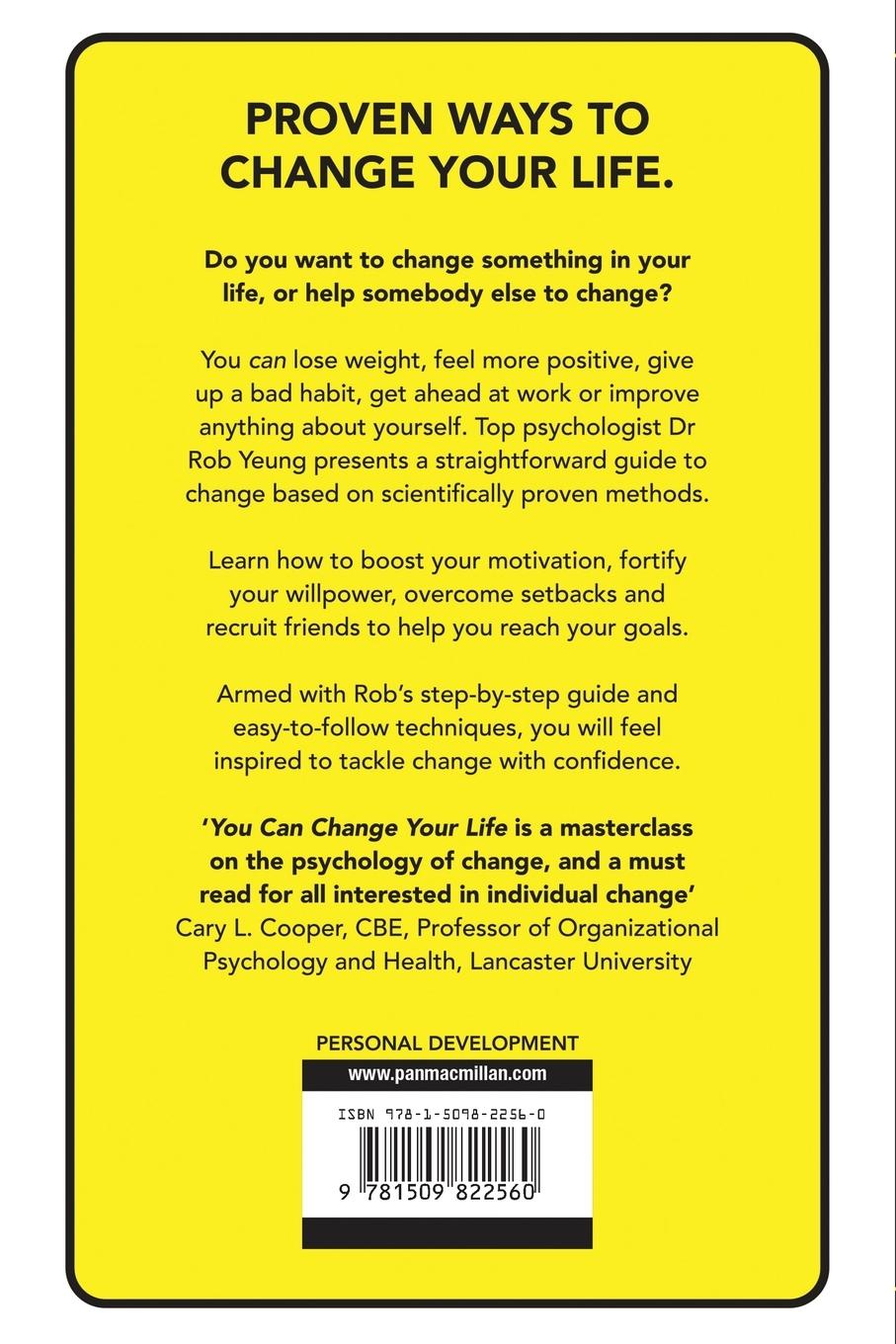 Rückseitencover You Can Change Your Life