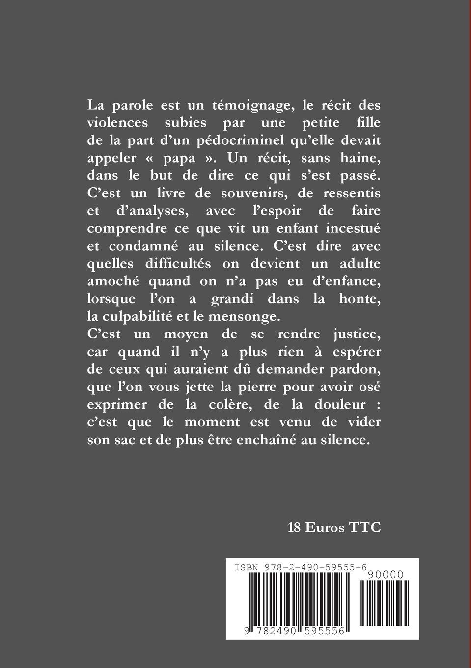 Rückseitencover La parole