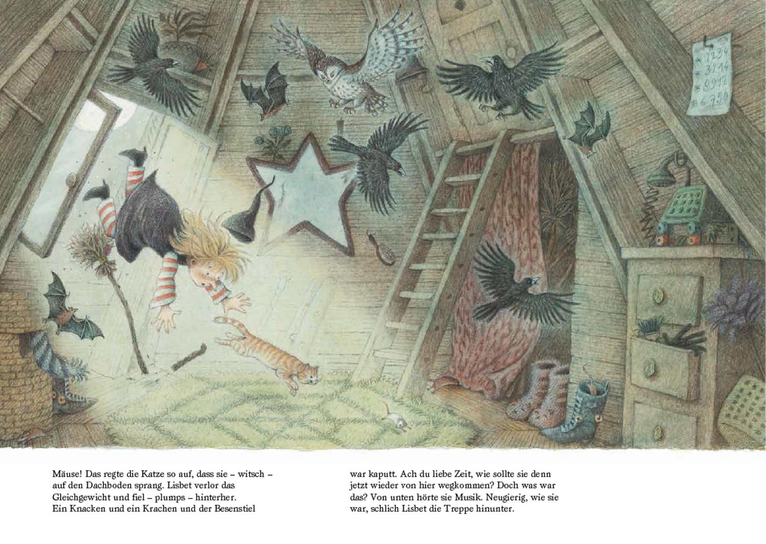 Beispielinhalt (Bild) Die neugierige kleine Hexe