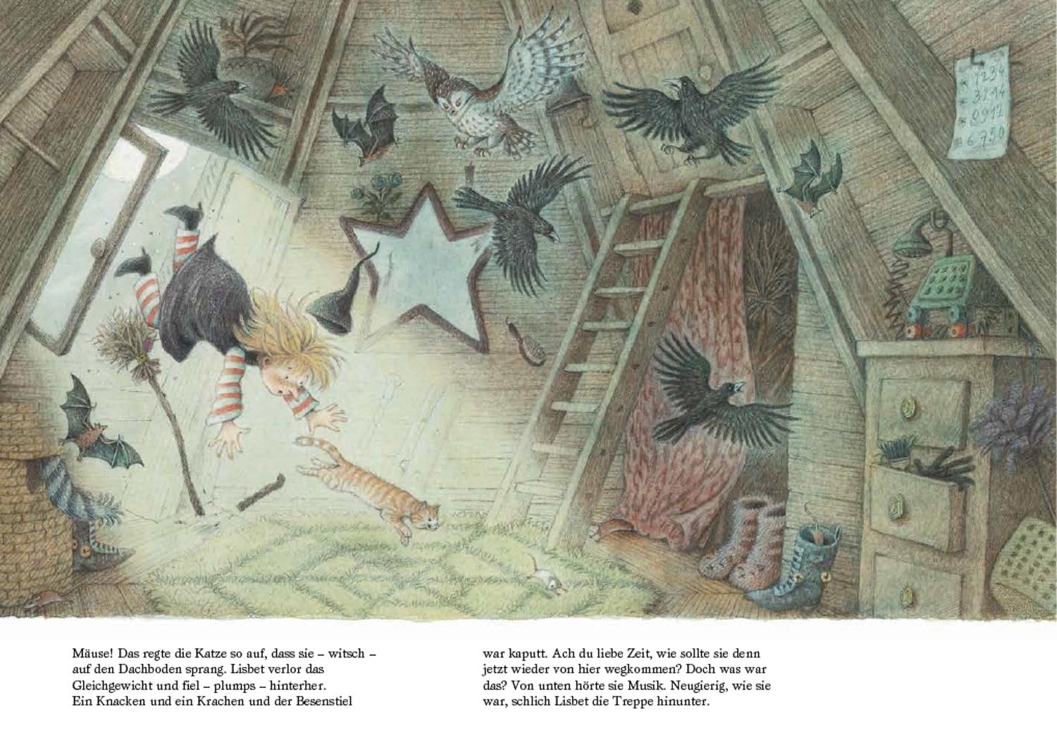 Beispielinhalt (Bild) Die neugierige kleine Hexe