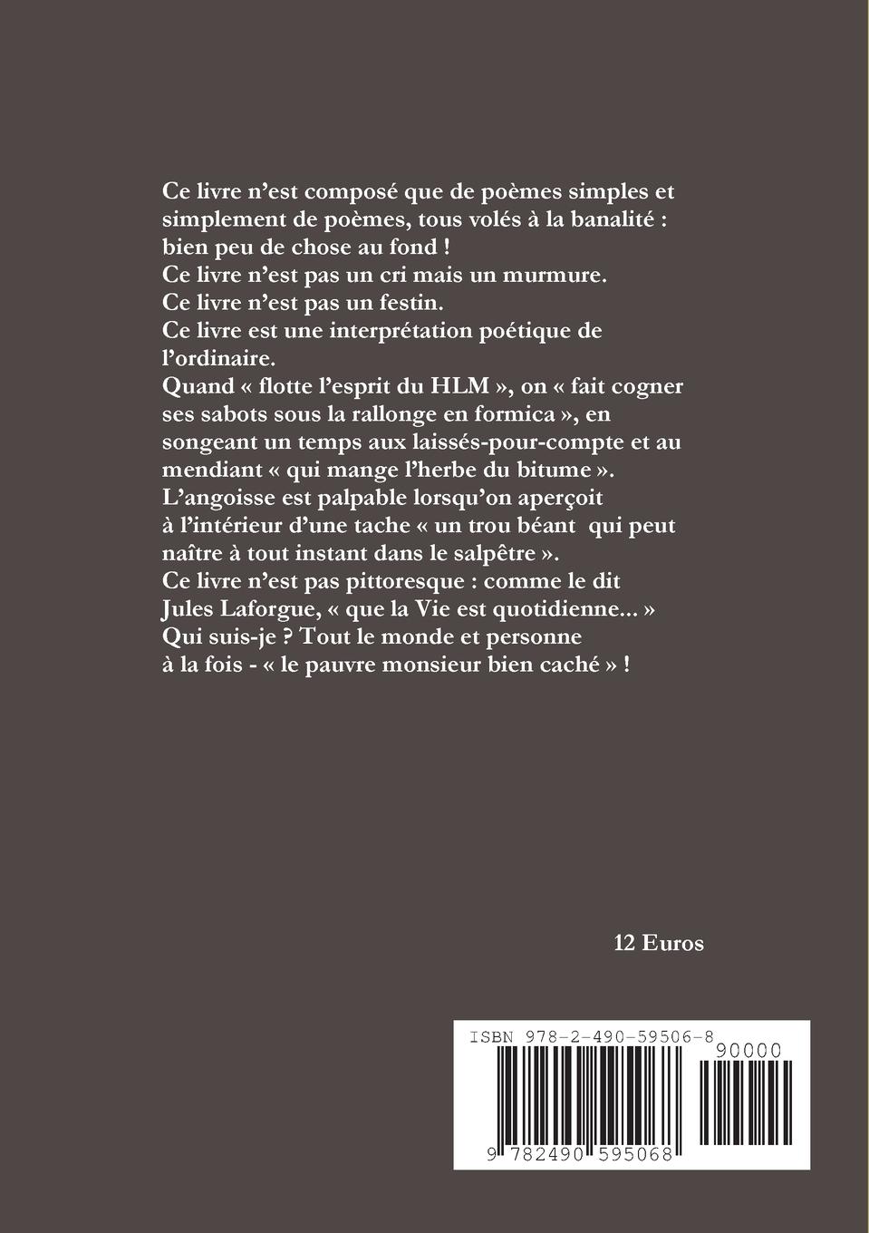 Rückseitencover Peu de chose(s)