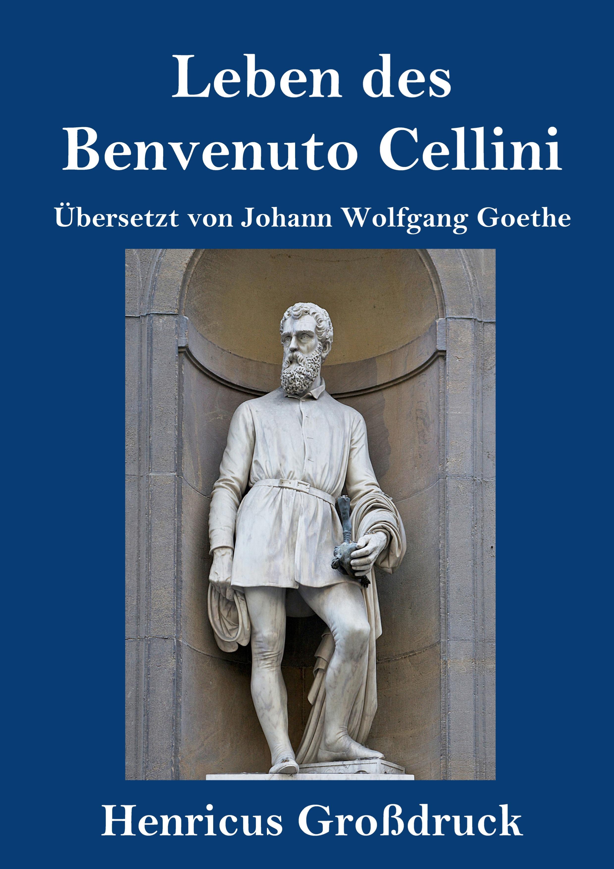 Vorderes Coverbild Leben des Benvenuto Cellini, florentinischen Goldschmieds und Bildhauers (Großdruck)