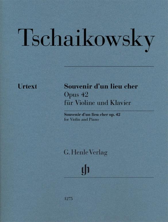 Vorderes Coverbild Souvenir d'un lieu cher op. 42 for Violine and Piano