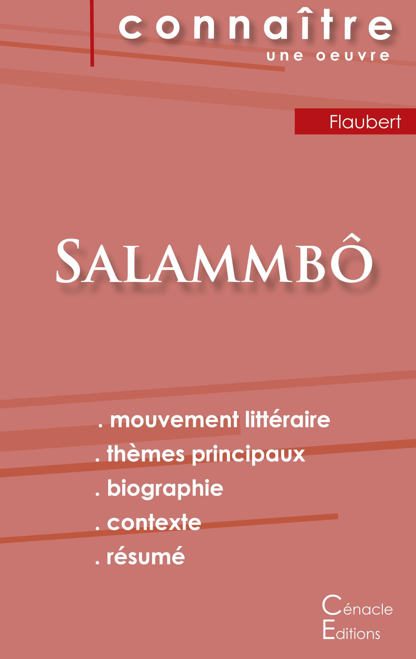 Vorderes Coverbild Fiche de lecture Salammbô de Flaubert (Analyse littéraire de référence et résumé complet)