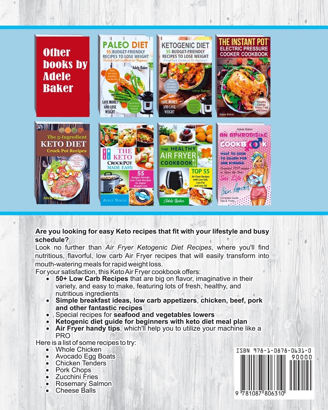 Rückseitencover Air Fryer Ketogenic Diet Recipes