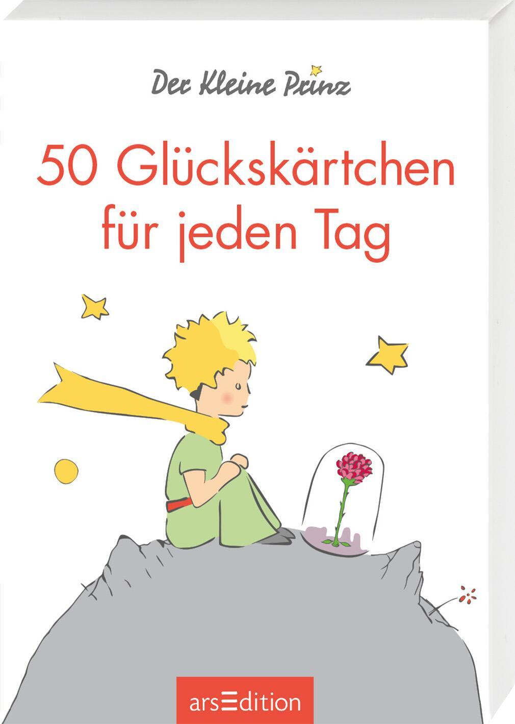 Vorderes Coverbild Der Kleine Prinz. 50 Glückskärtchen für jeden Tag