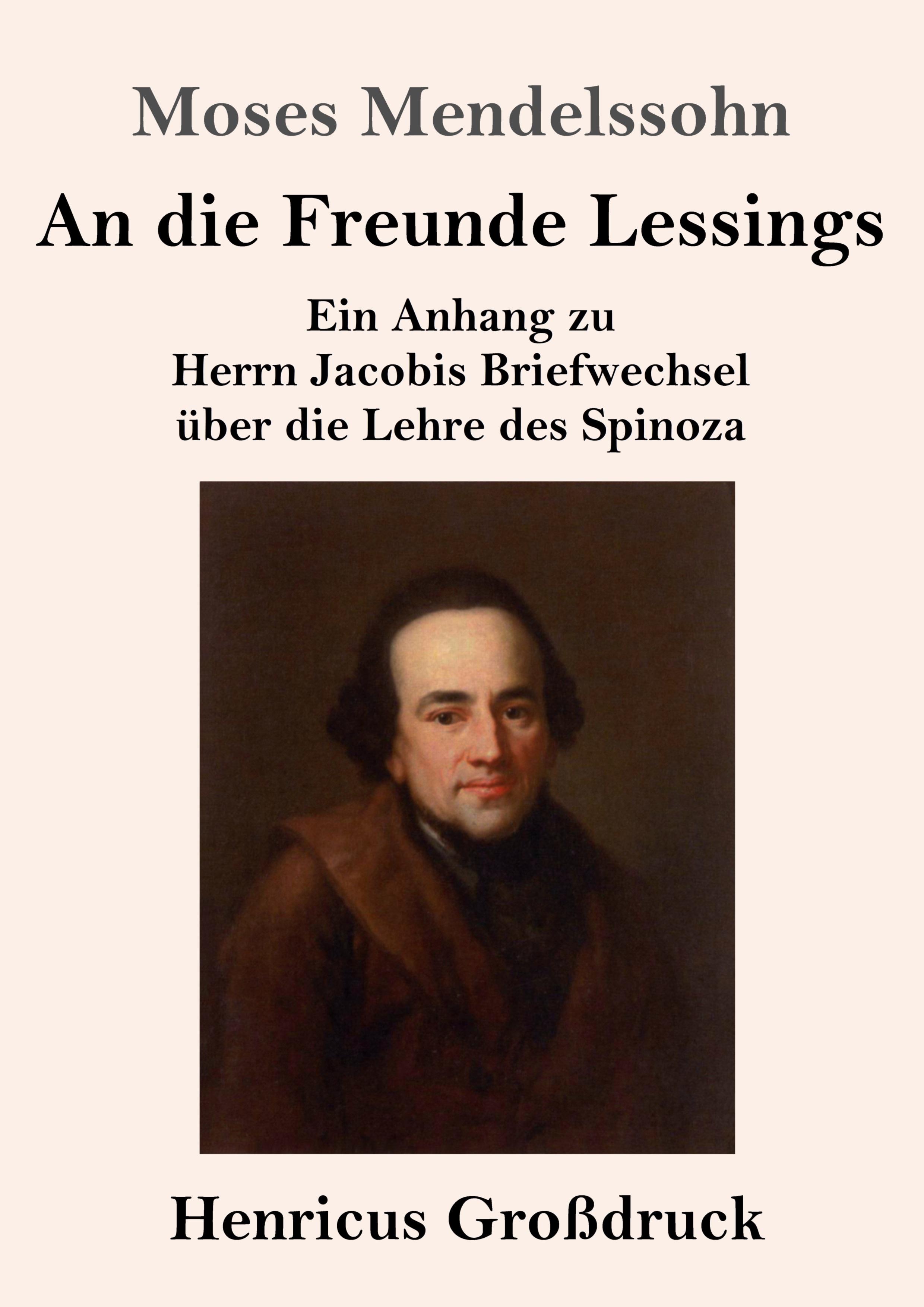Vorderes Coverbild An die Freunde Lessings (Großdruck)