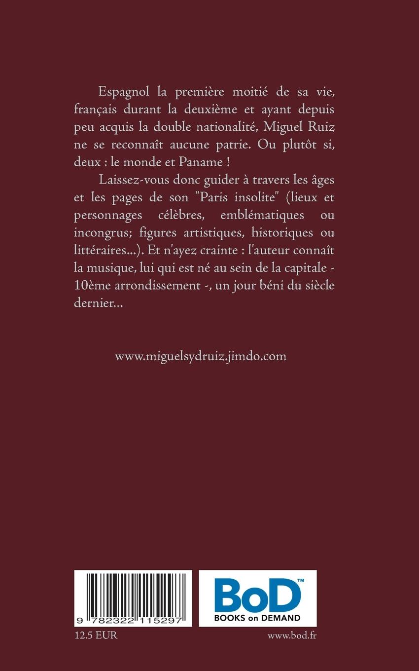 Rückseitencover Mon Paris insolite