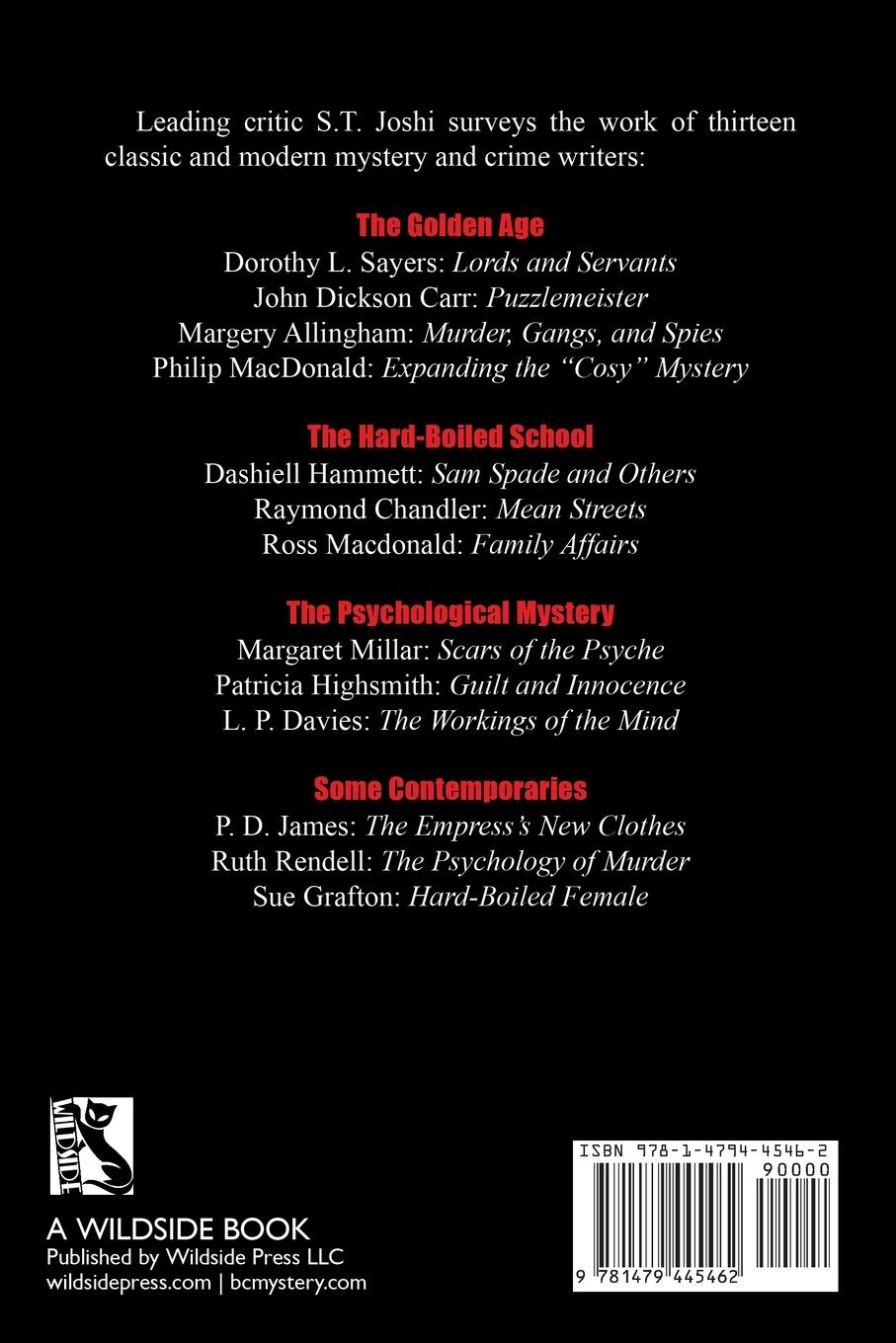 Rückseitencover Varieties of Crime Fiction