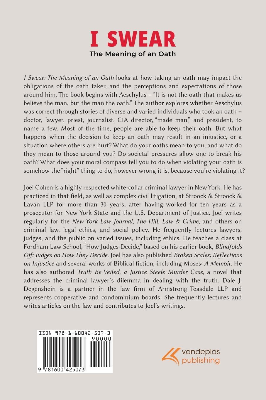 Rückseitencover I Swear