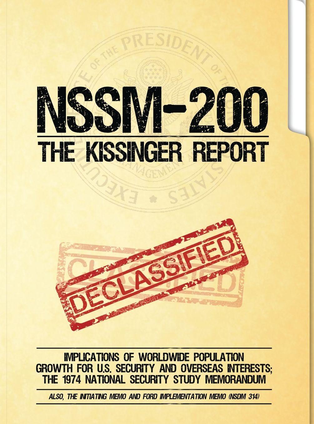 Vorderes Coverbild NSSM 200 The Kissinger Report